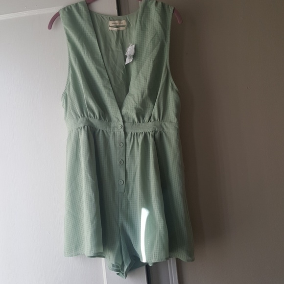 Urban Outfitters Button-Down Romper - Picture 2 of 3